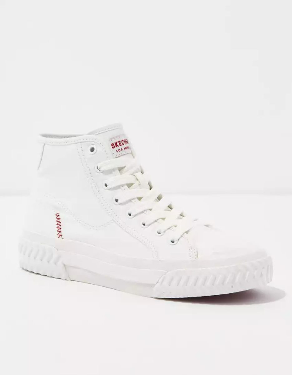 Baskets American Eagle Skechers Strada Trax High Top Blanche Femme | RRT-96959319